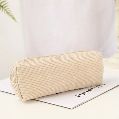 Cute Corduroy Pencil Case