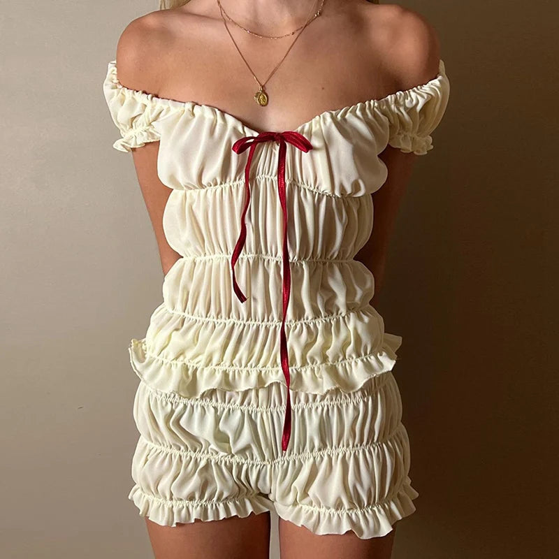 2 Piece Set Cottage Style Y2K Outfits