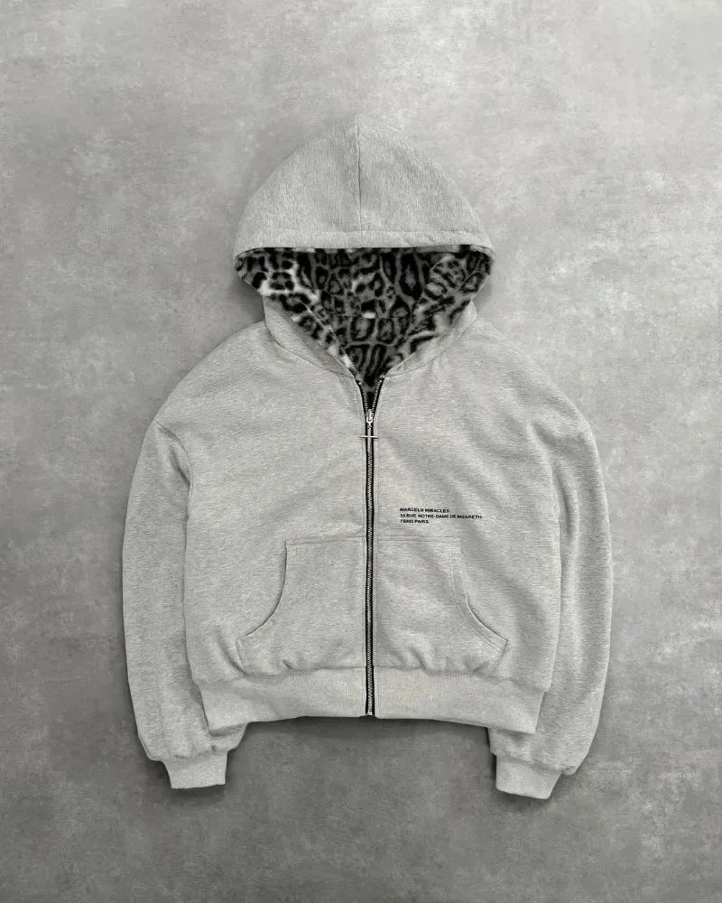 Harajuku Loose Zipper Hoodie