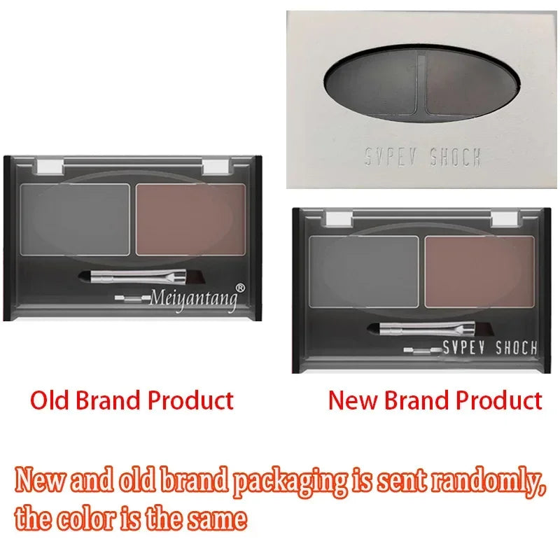 Eyeshadow Cake Makeup 2 Color Waterproof