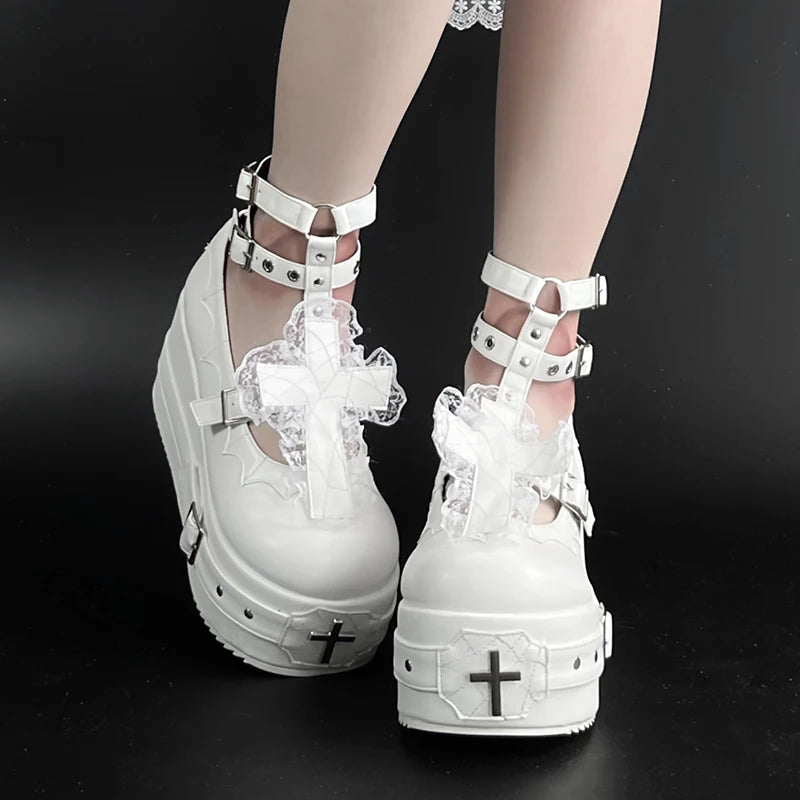 Gothic Bride Lolita Shoes