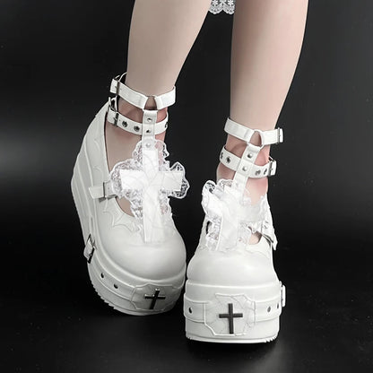 Gothic Bride Lolita Shoes