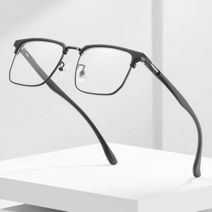 Gmei Optical Retro Alloy TR90 Men Glasses