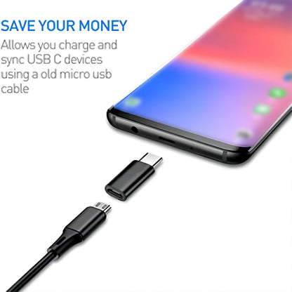 8 Pack USB C Female Adapter Set, USB A to USB C & Micro USB to Type C Converter Compatible with Car Charger, Laptop