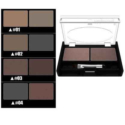 Eyeshadow Cake Makeup 2 Color Waterproof