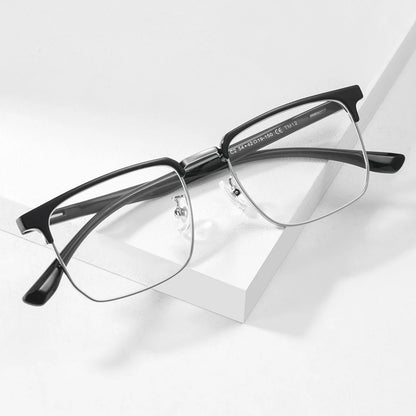 Gmei Optical Retro Alloy TR90 Men Glasses