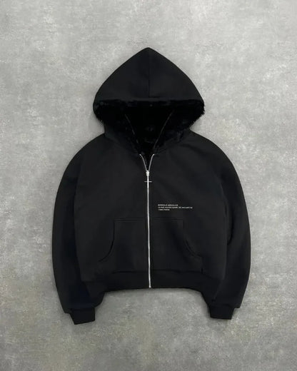 Harajuku Loose Zipper Hoodie
