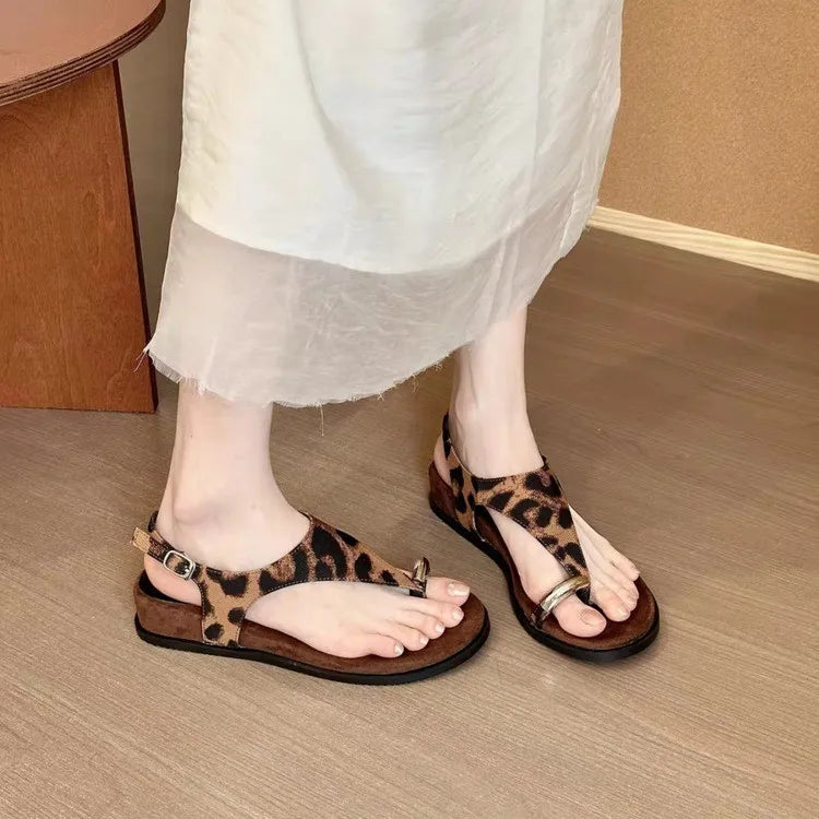 Low-heeled Transparent Rhinestone Shoes