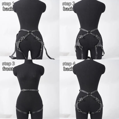 Leg Harness Thigh Garter Gothic