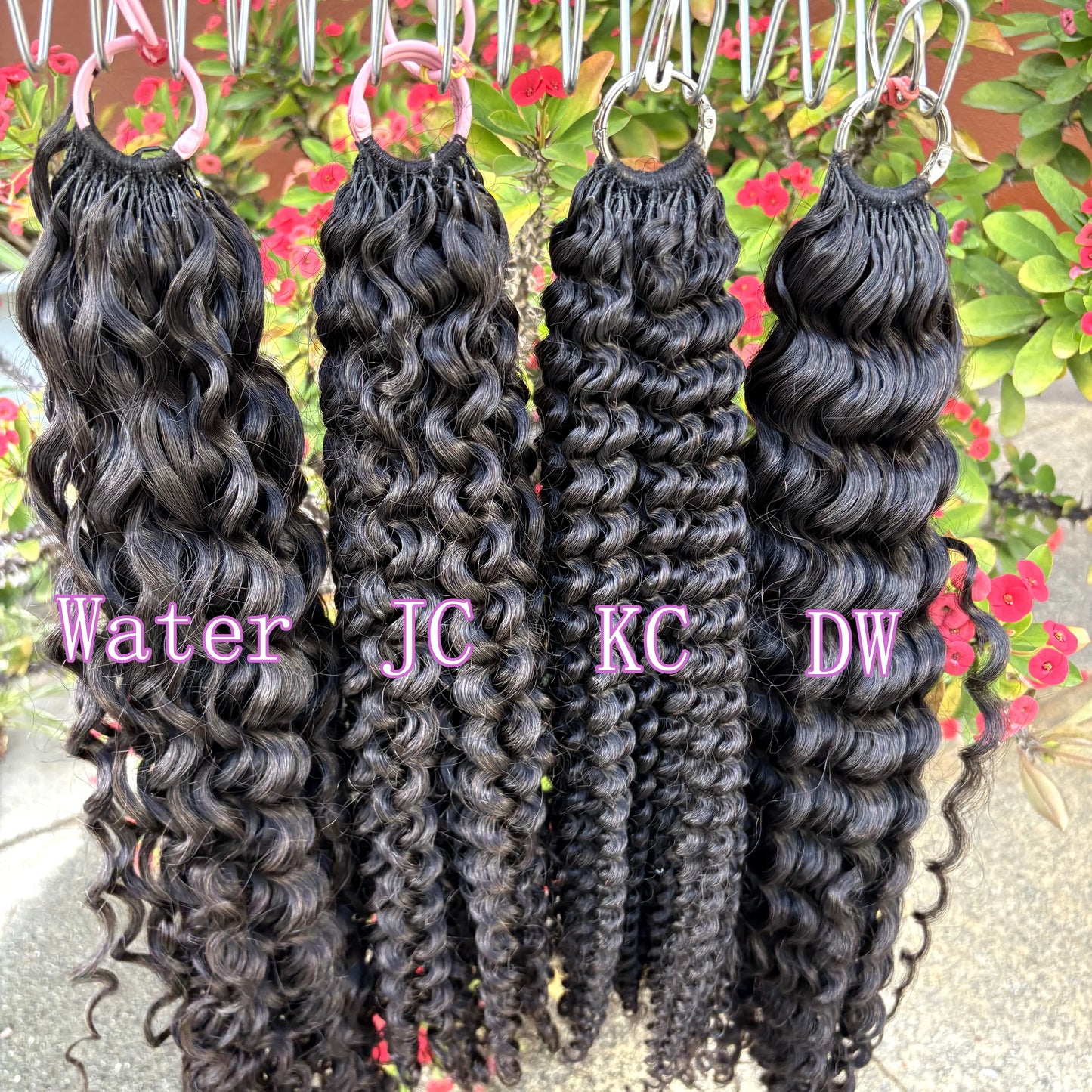 Deep Wave Knotless Pre-Separated Crochet Hair Extensions Human Hair Kinky Curly Crochet Feather Human Hair Extensions 100g/Pack