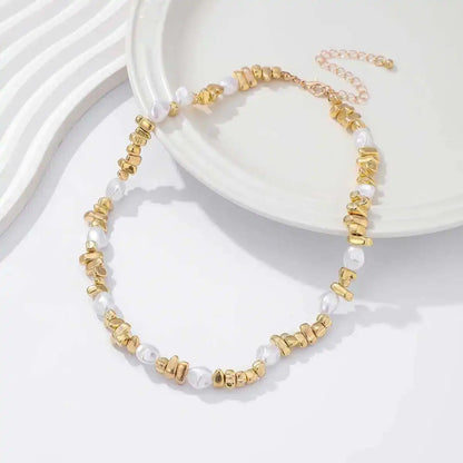 Lacteo Trendy Gold Color Plastic Beads