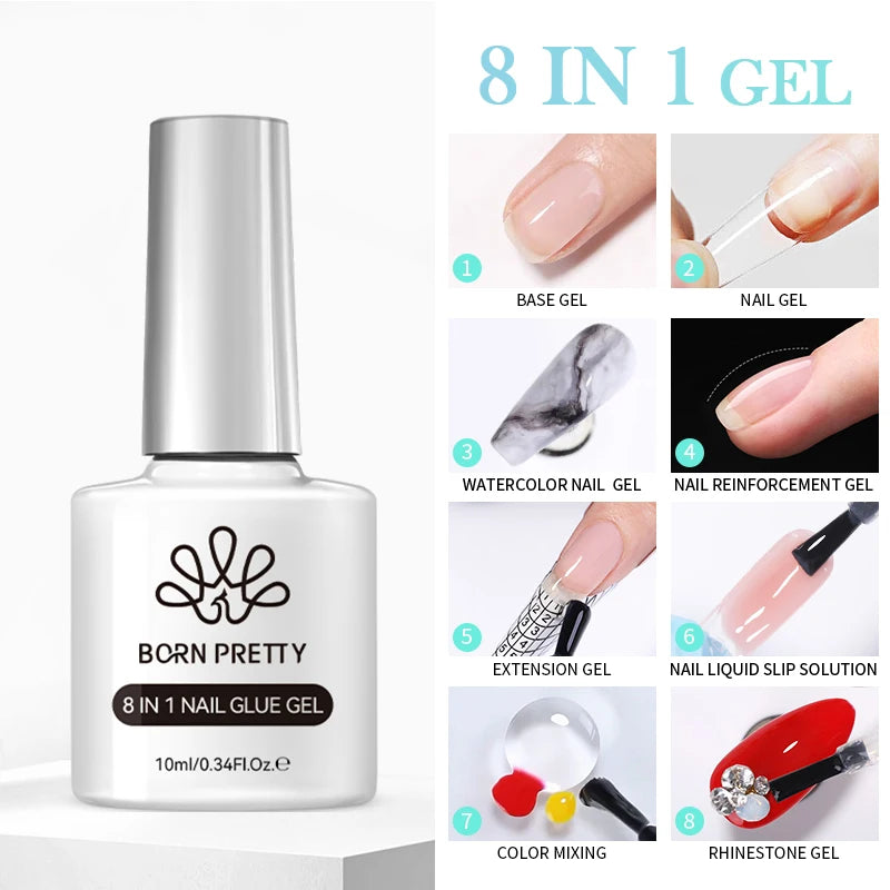BORN PRETTY 10ml Pink Glass Cat Magnetic Gel