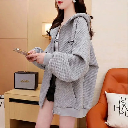 Plaid Print Oversized Hoodie