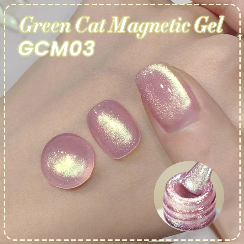 BORN PRETTY 10ml Pink Glass Cat Magnetic Gel