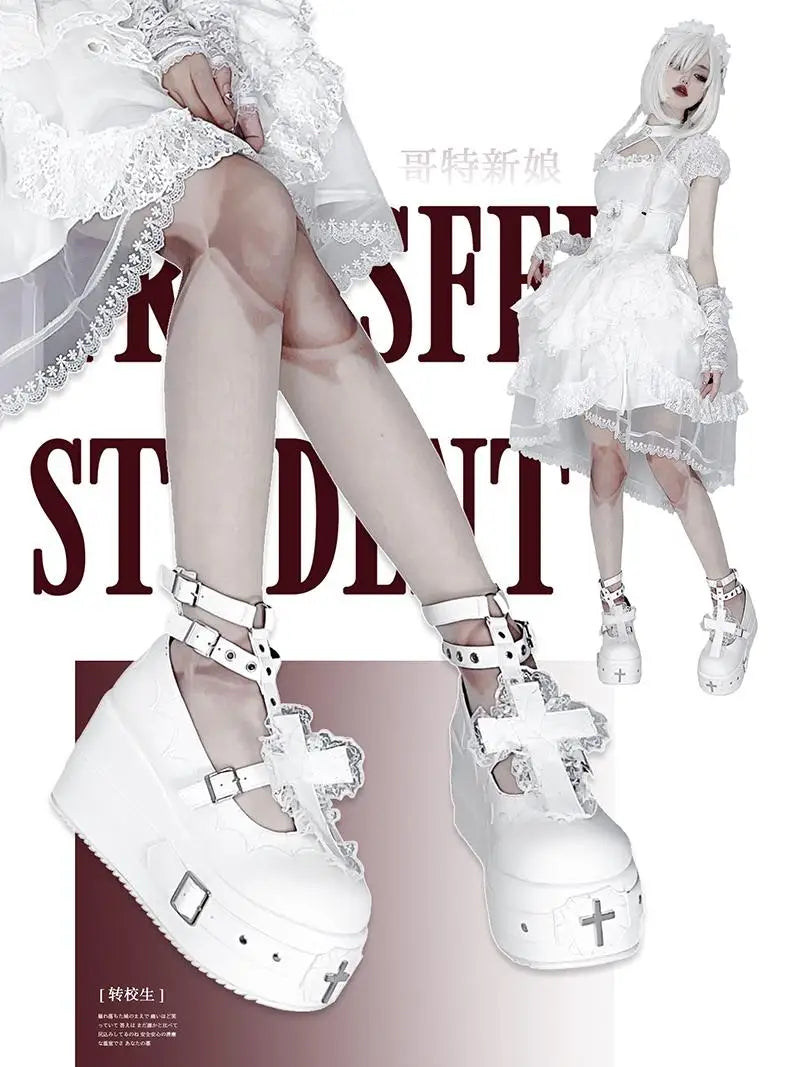 Gothic Bride Lolita Shoes