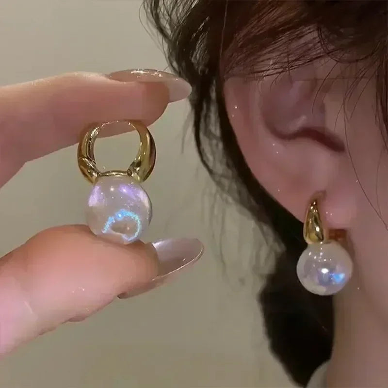Teardrop Opal Zircon Butterfly Earrings