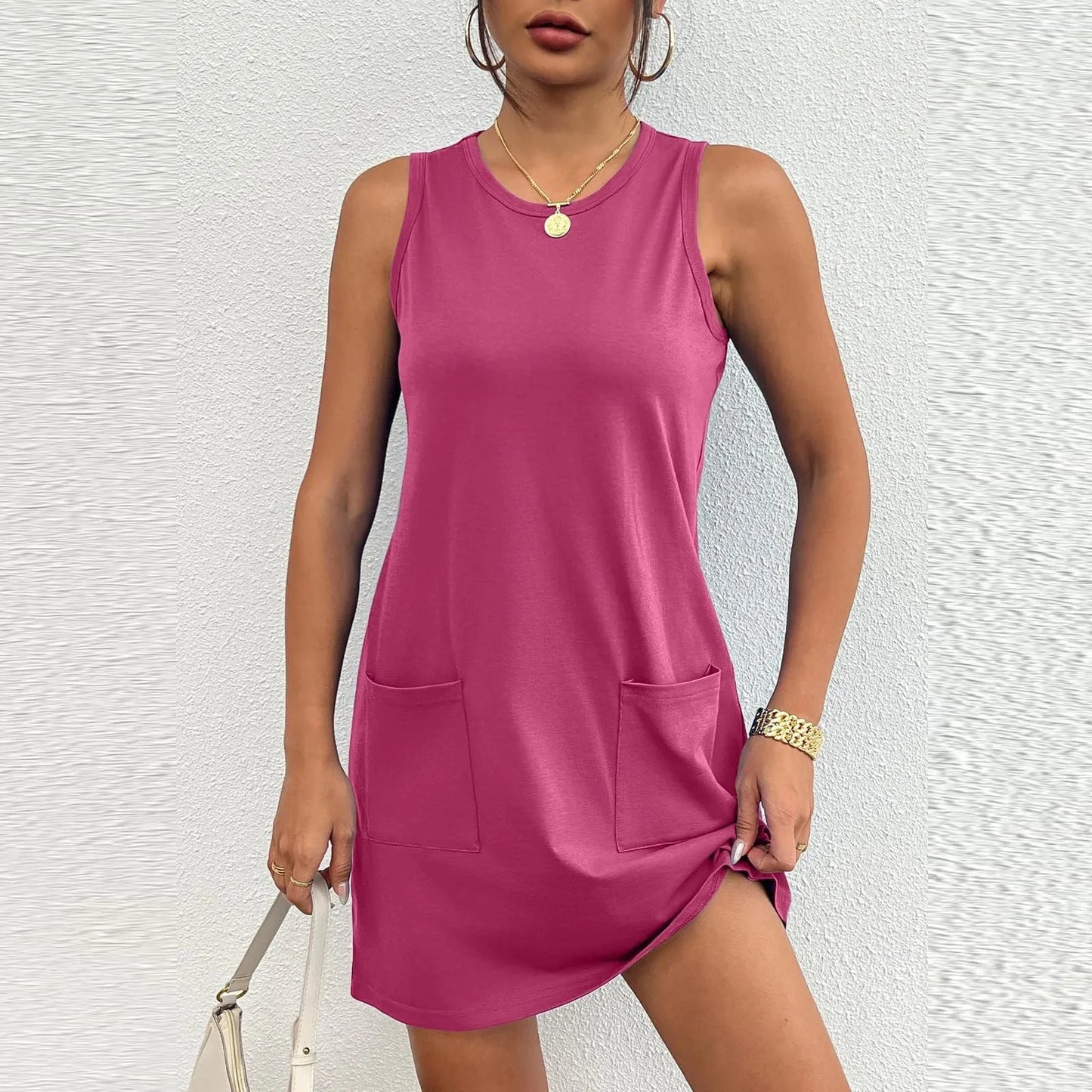 Sleeveless Mini Tank Dress