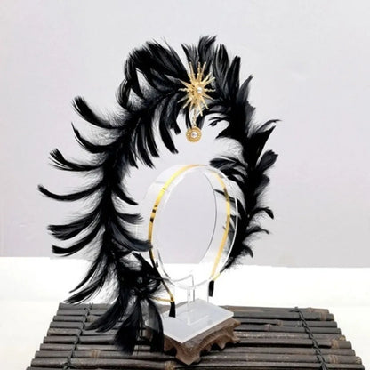Dress Up Props Feather  Crown Headband