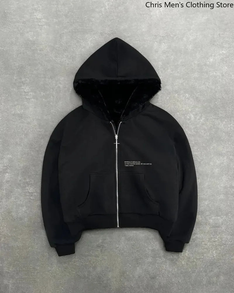Harajuku Loose Zipper Hoodie