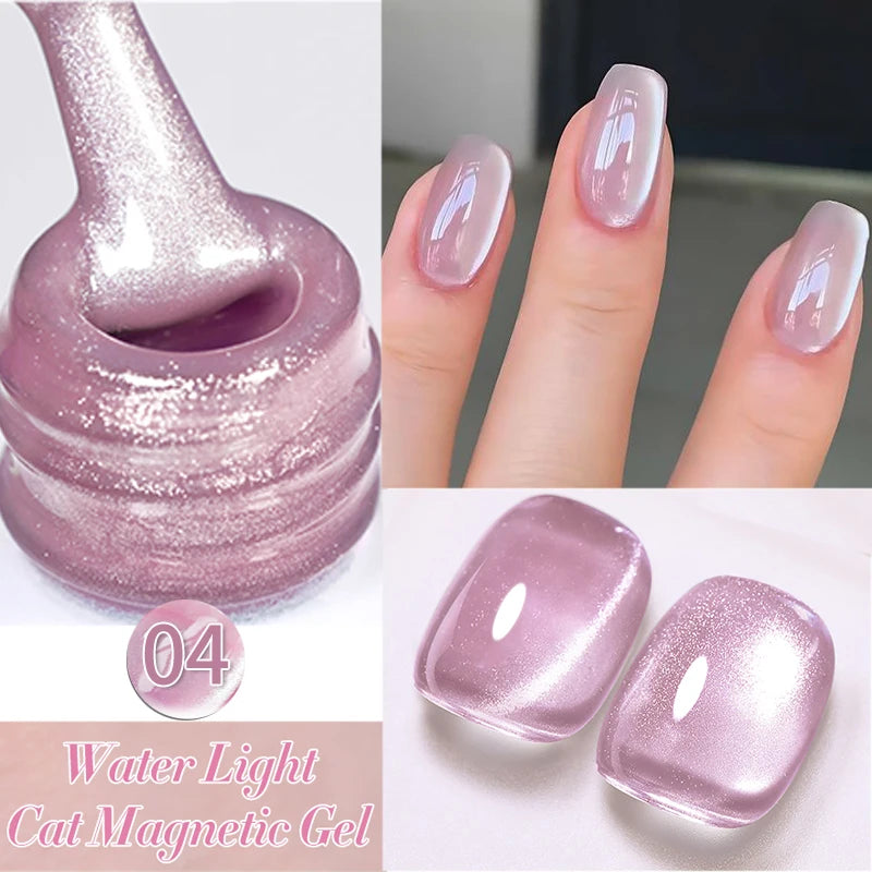 BORN PRETTY 10ml Pink Glass Cat Magnetic Gel