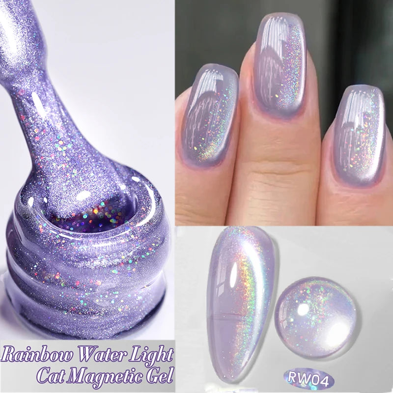 BORN PRETTY 10ml Pink Glass Cat Magnetic Gel