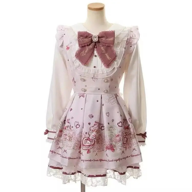 Japanese Style Lolita 2 Piece Set Y2k