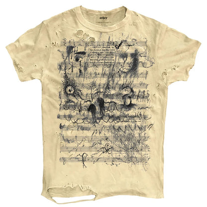 Vintage Ripped T Shirts Men Streetwear Harajuku Graphic