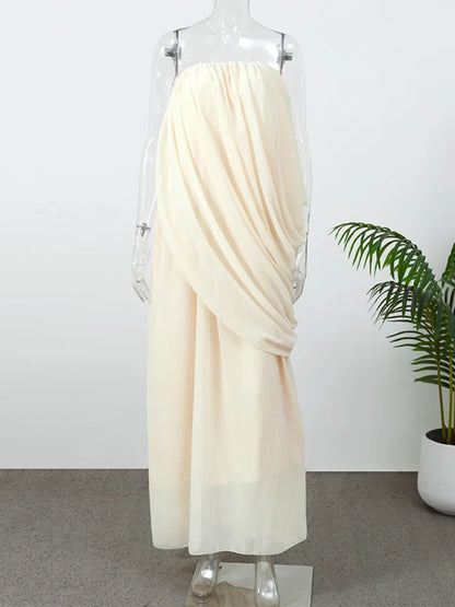Sexy Strapless Maxi Dress