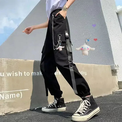 Women's Harajuku Cargo Pants 2 Piece Sets