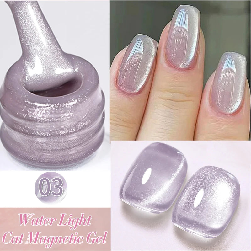 BORN PRETTY 10ml Pink Glass Cat Magnetic Gel