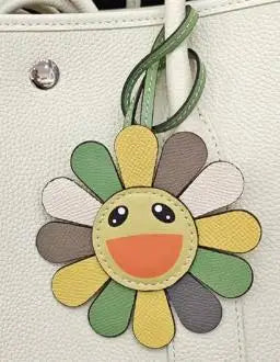 Top Genuine Leather Sun Flower Bag Charm