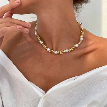 Lacteo Trendy Gold Color Plastic Beads