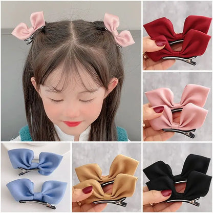 2PCS New Korean Bow Hairpins Children
