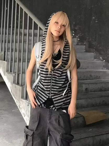 Hot Girl Gothic Fake Two Piece