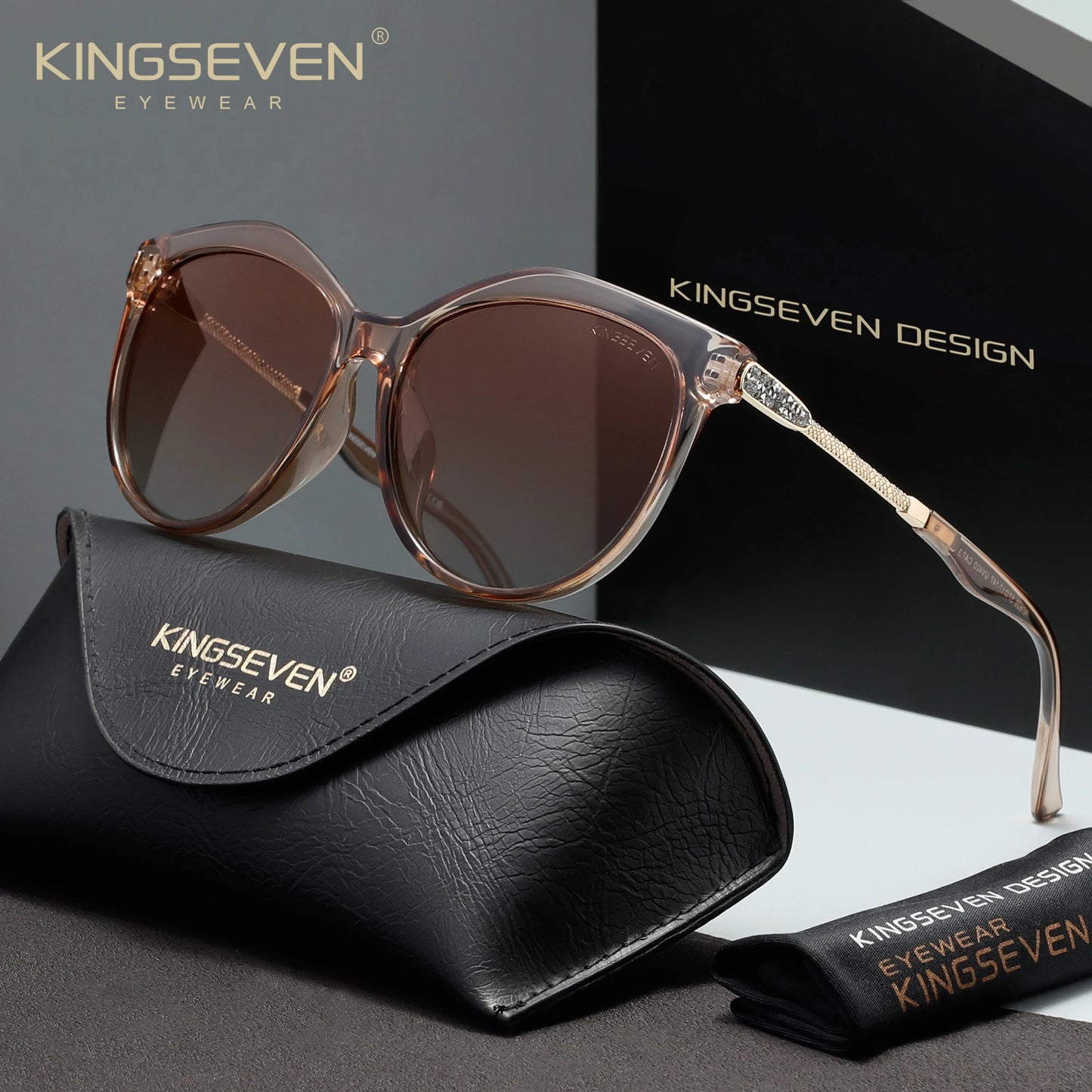 KINGSEVEN Casual Women Sunglasses Driving UV400 Polarized Protective
