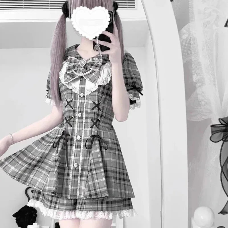 Japanese Style Lolita 2 Piece Set Y2k