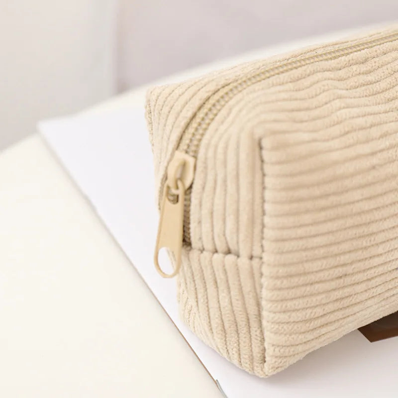 Cute Corduroy Pencil Case