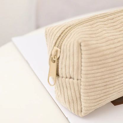 Cute Corduroy Pencil Case