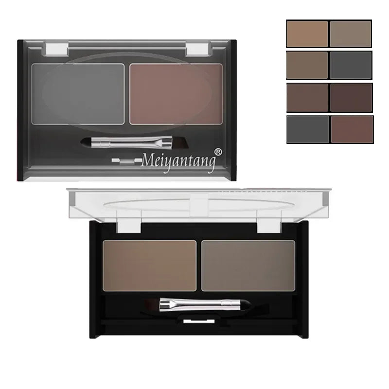 Eyeshadow Cake Makeup 2 Color Waterproof