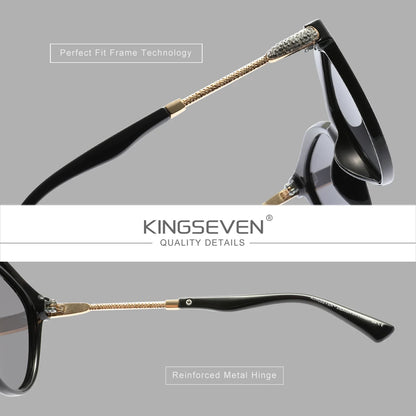 KINGSEVEN Casual Women Sunglasses Driving UV400 Polarized Protective
