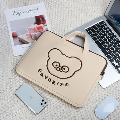Cute Cartoon Bear Laptop Bag Notebook Sleeves