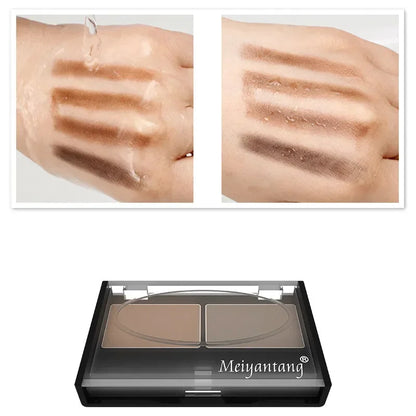 Eyeshadow Cake Makeup 2 Color Waterproof