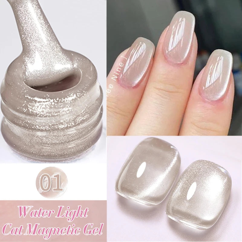 BORN PRETTY 10ml Pink Glass Cat Magnetic Gel