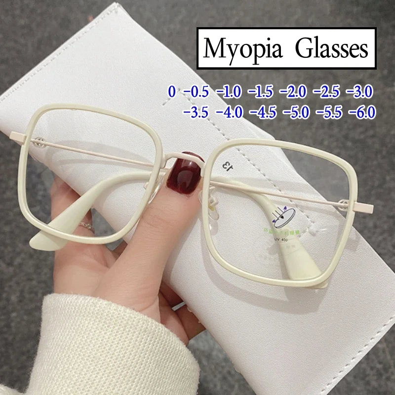 Myopia Glasses Unisex Diopter Prescription Eyewear