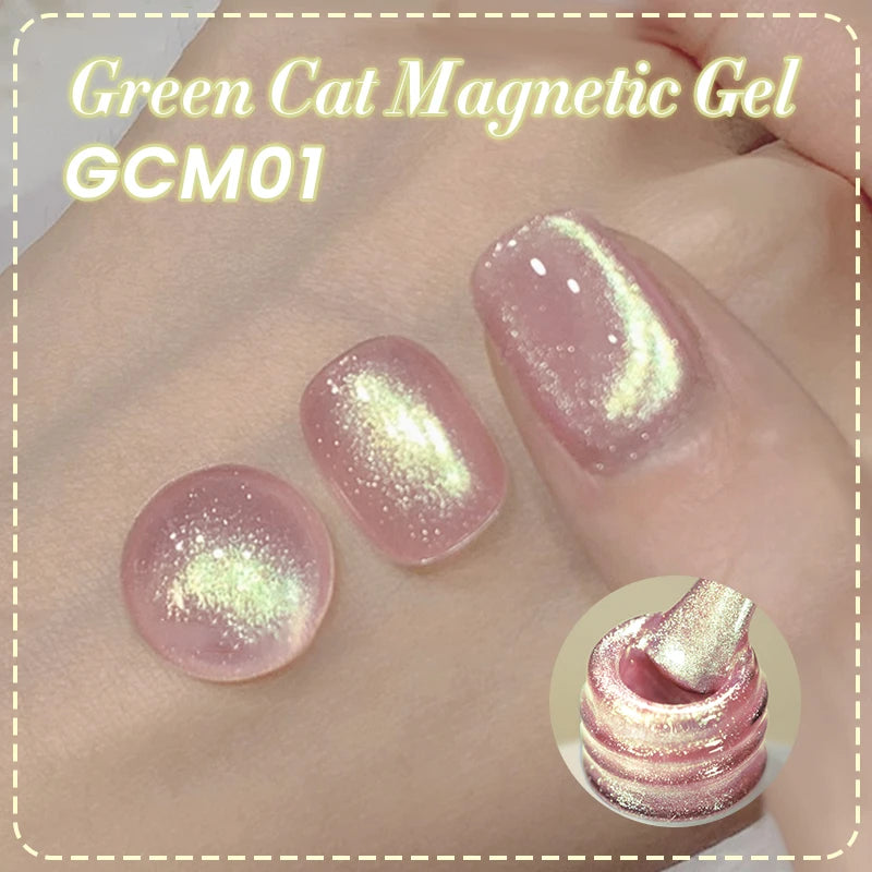 BORN PRETTY 10ml Pink Glass Cat Magnetic Gel
