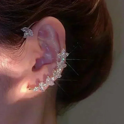 Teardrop Opal Zircon Butterfly Earrings