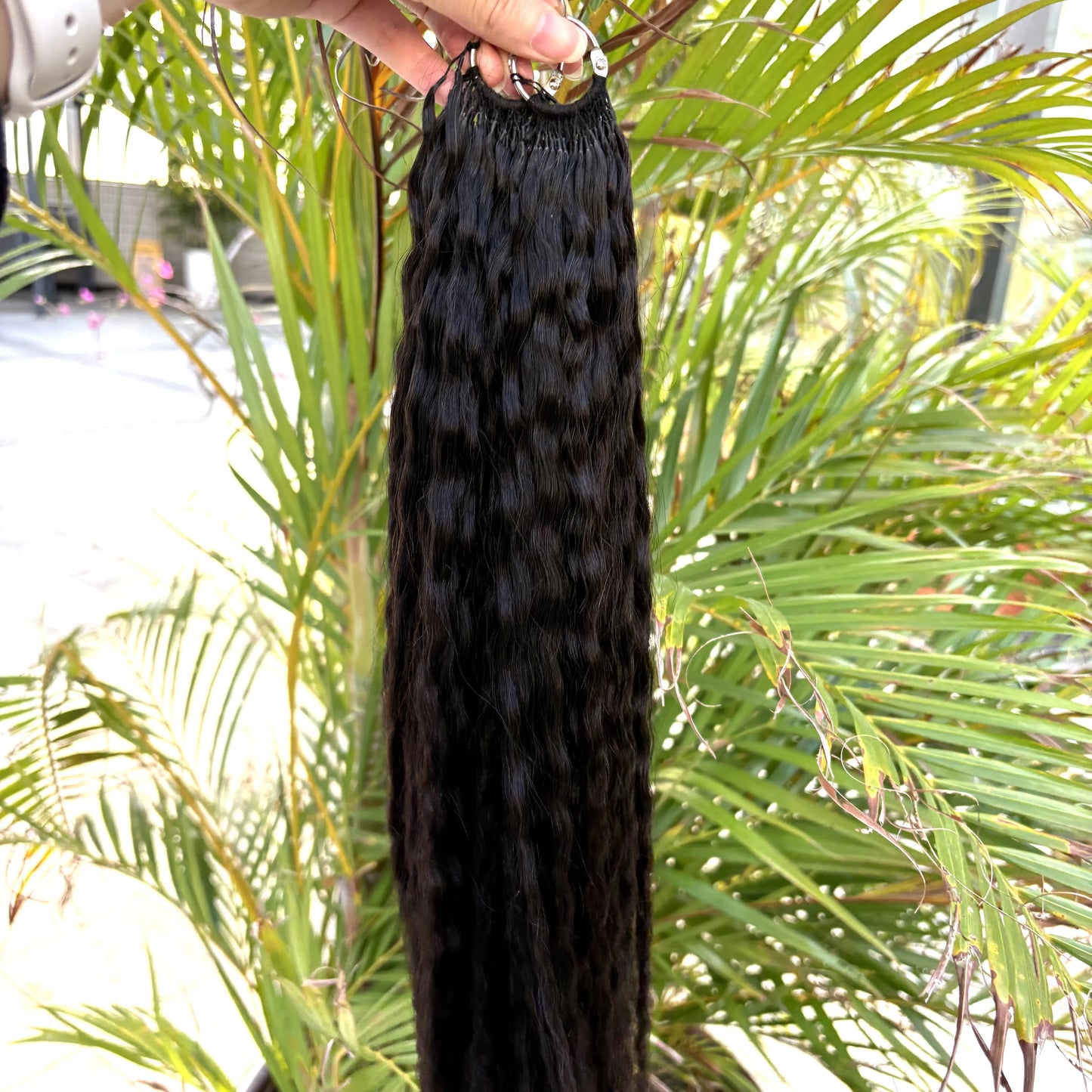 Deep Wave Knotless Pre-Separated Crochet Hair Extensions Human Hair Kinky Curly Crochet Feather Human Hair Extensions 100g/Pack
