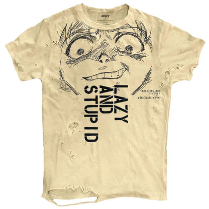 Vintage Ripped T Shirts Men Streetwear Harajuku Graphic